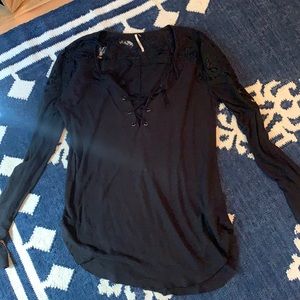 Free People Lace L/S tee